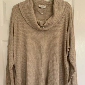 Lucky brand cowl neck sweater (light weight)